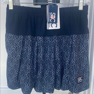 NWT Women's Navy & White Tennis Skirt St. Christopher